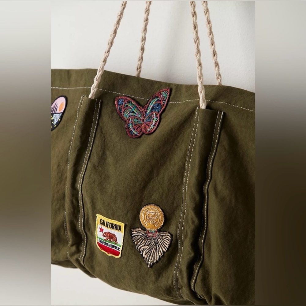 NWT free people been there badge tote - Picture 2 of 4